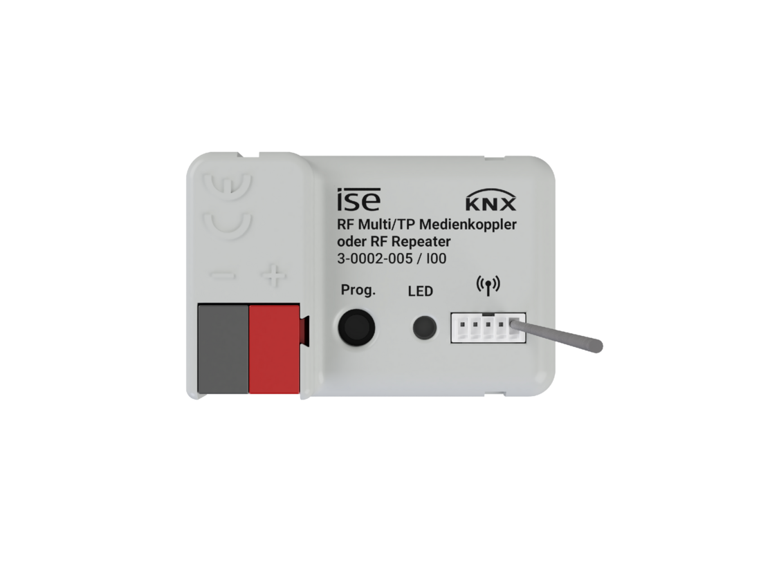 KNX RF Multi/TP media coupler or RF repeater ise Individuelle Software und Elektronik GmbH KNX RF Multi/TP media coupler or RF repeater ise Individuelle Software und Elektronik GmbH