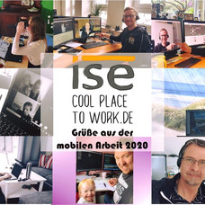 ise Team grüßt aus der mobilen Arbeit