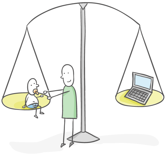 Balance between family and work Balance between family and work