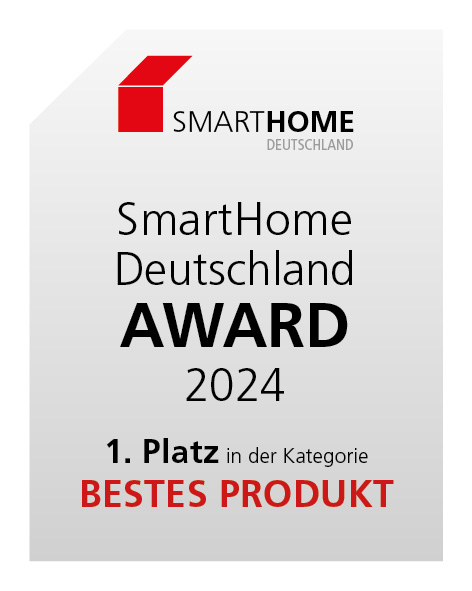 SmartHome Deutschland Award 2024 Plakette 1. Platz
